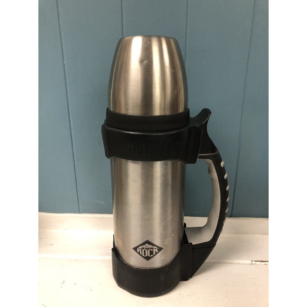 Stainless Steel Rock‎ Thermos Hot Cold Handle Large Lunch 1.1 Quart Coffee